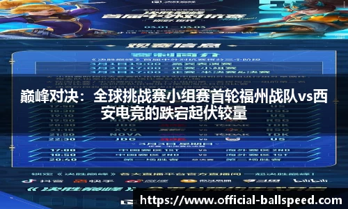 巅峰对决：全球挑战赛小组赛首轮福州战队vs西安电竞的跌宕起伏较量